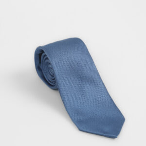 Cravate À Motif Ton-Sur-Ton – Bleu