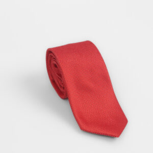 Cravate À Motif Ton-Sur-Ton – Rouge