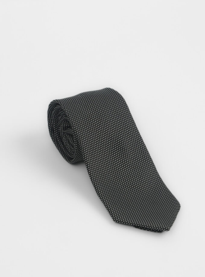 Cravate À Motif Fantaisie – Noir