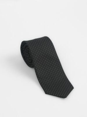 Cravate À Motif Fantaisie – Noir