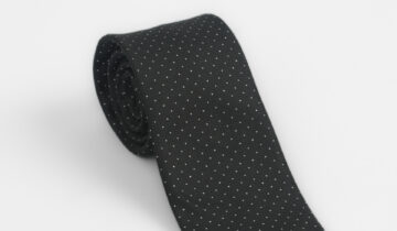 Cravate À Motif Fantaisie – Noir