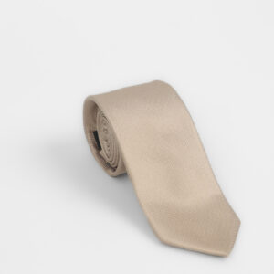 Cravate À Motif Ton-sur-Ton – Beige