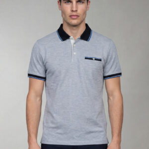 Polo Décontracté À Poche Boutonnée - Bleu