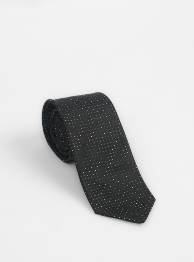 Cravate À Motif Fantaisie – Noir
