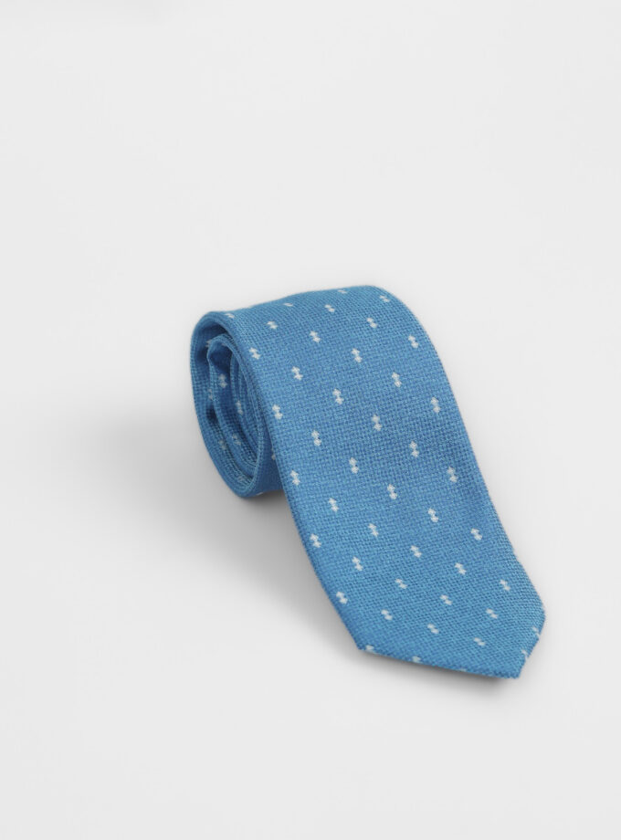 Cravate À Motif Fantaisie – Bleu Ciel
