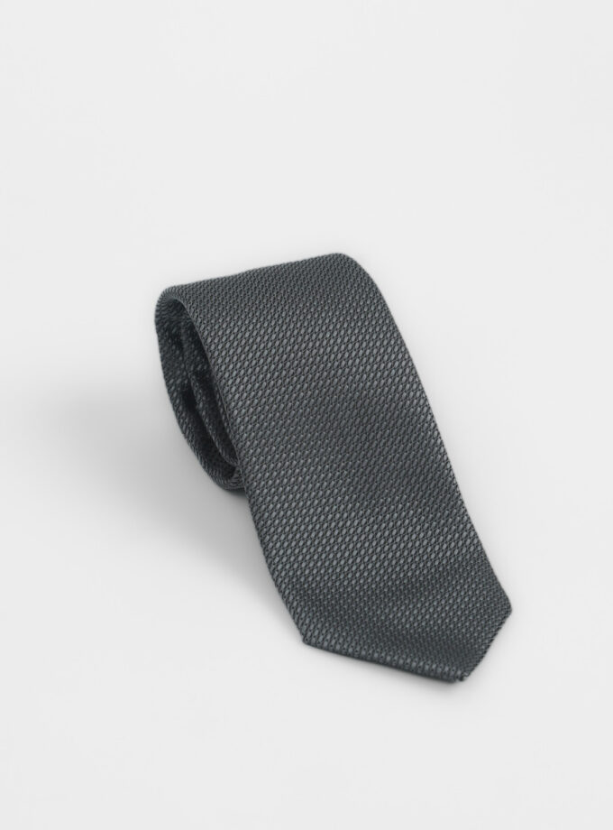 Cravate À Motif Fantaisie – Gris