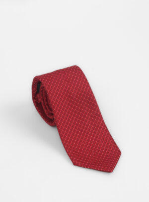 Cravate À Motif Fantaisie – Rouge