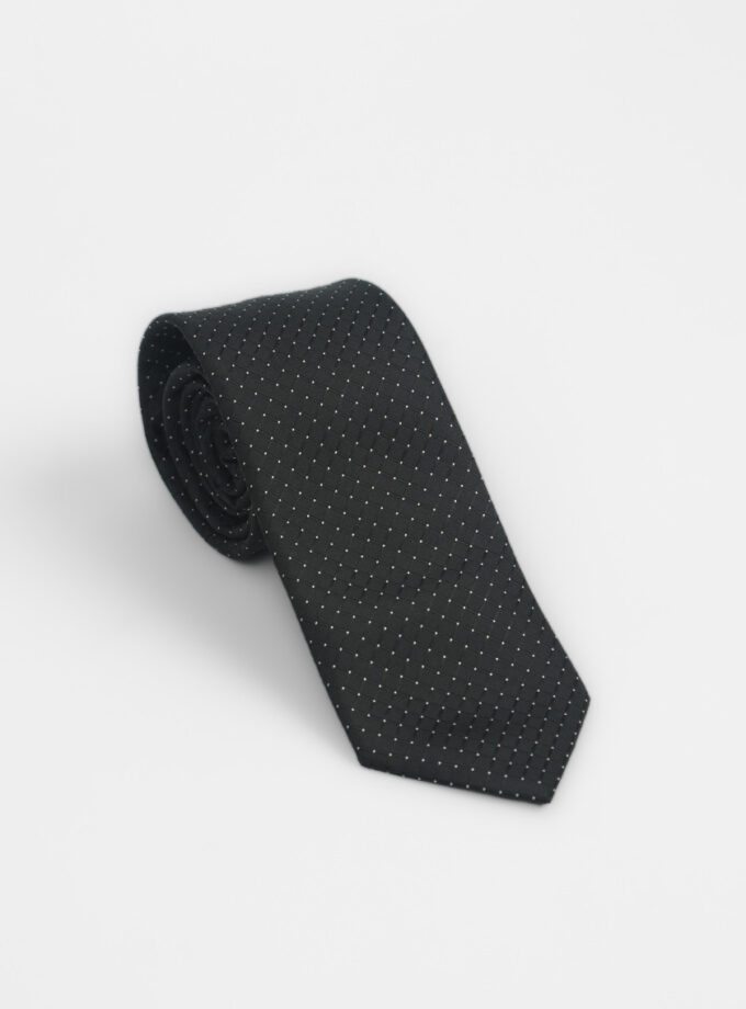 Cravate À Motif Fantaisie – Noir