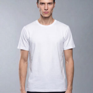 T-shirt Uni Fil D’Écosse Mercerisé - Blanc