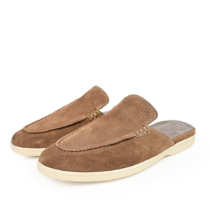 Mule Mocassin En Cuir - Beige