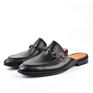 Mule Mocassin En Cuir - Noir
