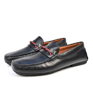 Mocassin En Cuir - Noir