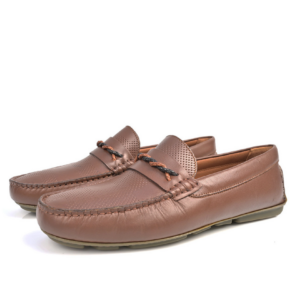 Mocassin En Cuir - Marron